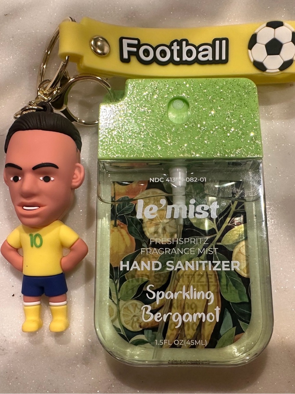 ⚽️ NEYMAR World Cup 2026 Bag Charm & Hand Sanitizer Bundle Handmade Soccer Gift